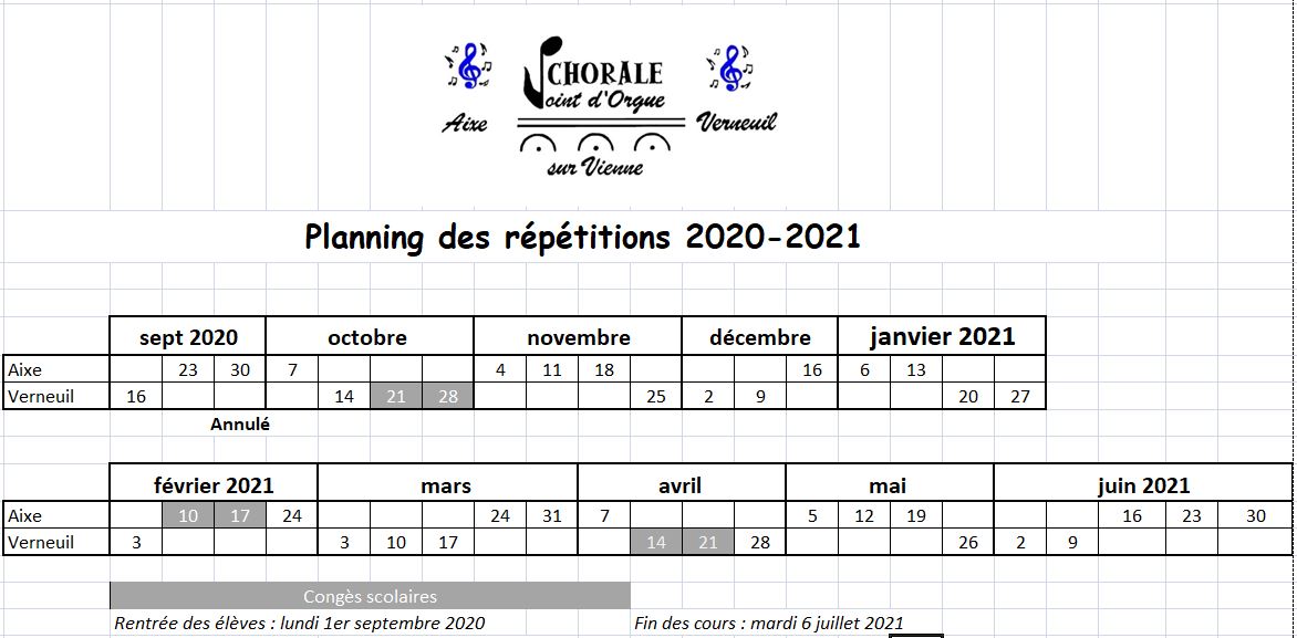 Planning 2020-2021